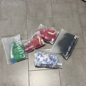 Cupshe Swimwear Collection in Red, Green, Black, and Blue